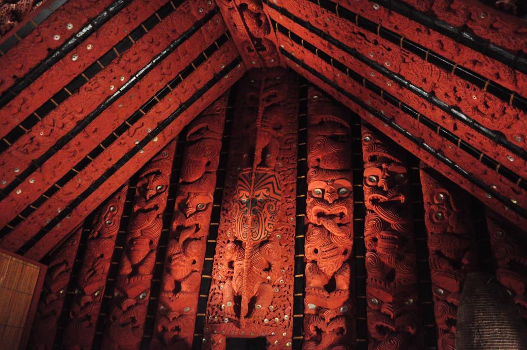 A pataka was a a storage house, but this one in particular was also meant to showcase Te Pokiha's (an ancient Maori tribal leader) status/power.